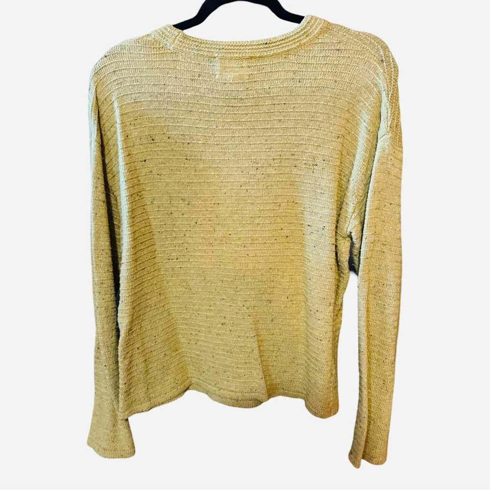 Yellow Ribbed Knit Sweater - Picture 2 of 4